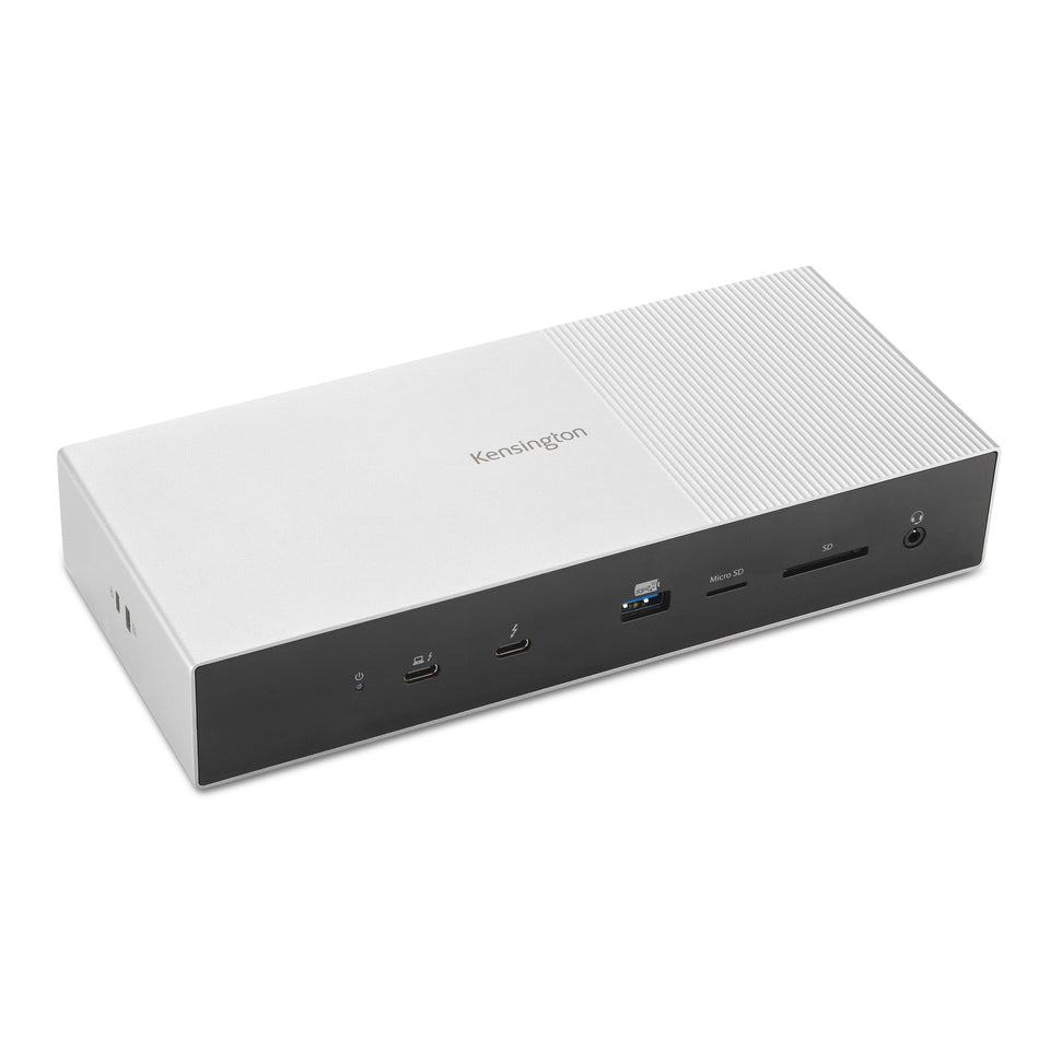 Kensington SD5000T5 dock top view highlights accessible ports for enhanced multitasking