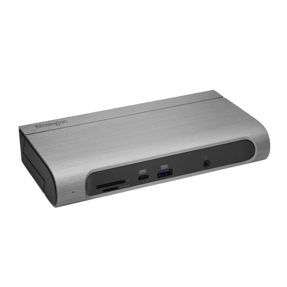Kensington SD5600T front view showing sleek docking station for a tidy workspace