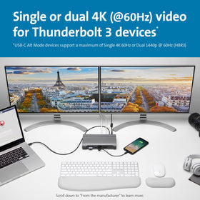 Kensington SD5600T top view highlighting compact footprint for a clean desk