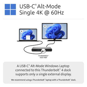 Kensington SD5700T daisy-chain capability for multiple TB4 devices.