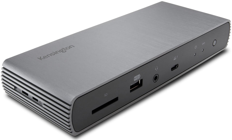 Kensington SD5700T front ports for a compact, multi-device docking setup.