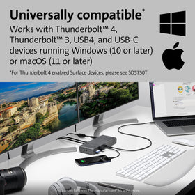Kensington SD5700T Mac setup with dual 4K output when supported.