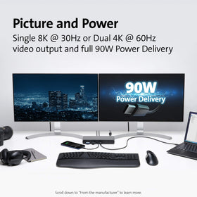 Kensington SD5700T dual 4K output capability for vibrant displays.