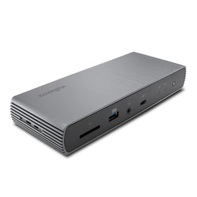 Kensington SD5780T front view showing ports for easy desk setup