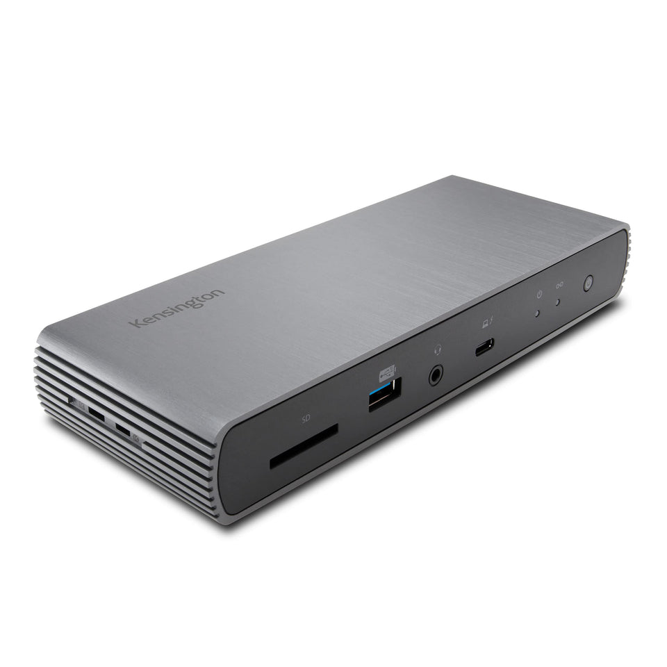 Kensington SD5780T front view showing ports for easy desk setup
