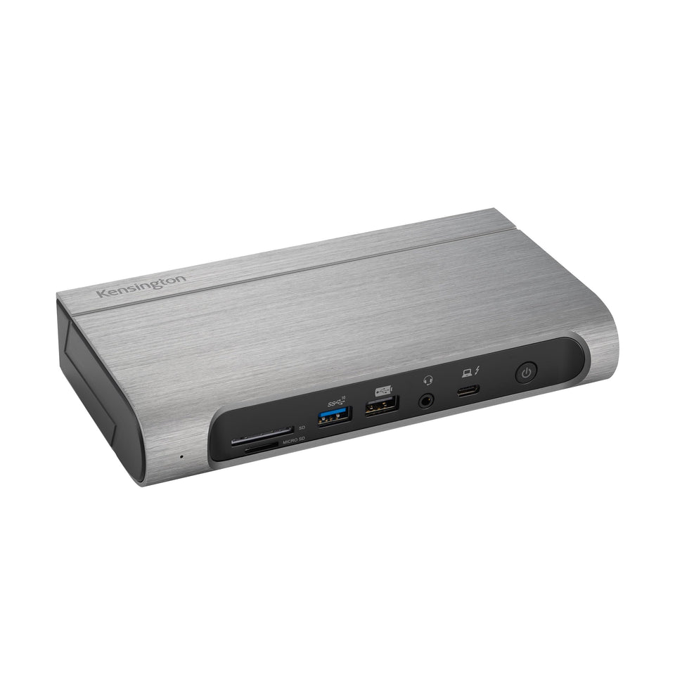 Kensington SD5800T front view with quad-display docking for multitasking efficiency.