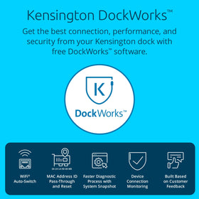 Kensington SD5800T built-in SD readers speed media transfers.