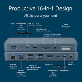 Kensington SD5900T quad-4K workflow for multi-monitor MacBook setups
