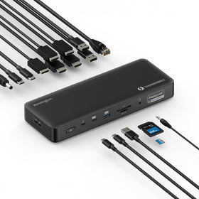 Kensington SD5910T quad 4K docking station with front ports for easy connections