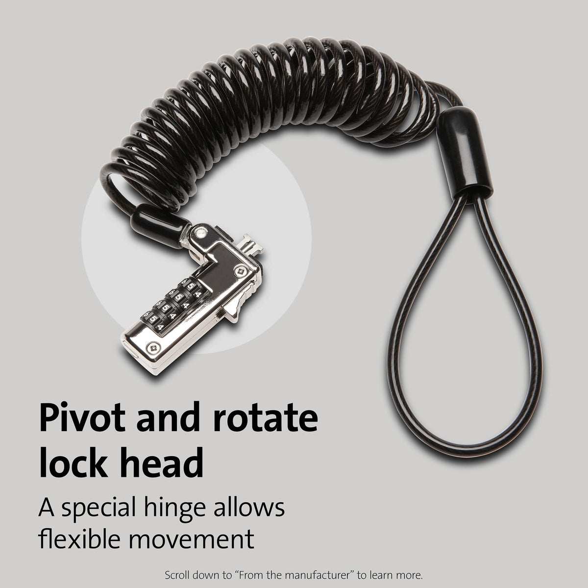 Kensington Slim NanoSaver offers one-handed operation for quick connection.