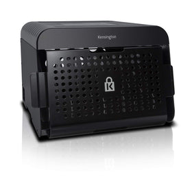 Kensington Universal AC Lock & Charge Station front view with 12-device slots for organized power