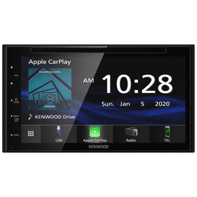 Kenwood DDX5707S main unit with 6.8-inch touchscreen for clear navigation and playback