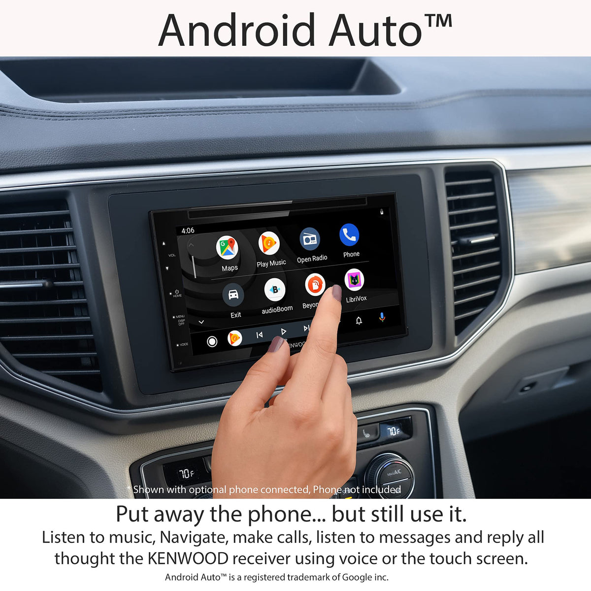 Kenwood DDX5707S SiriusXM option for satellite radio
