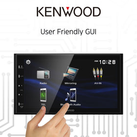 Kenwood DMX129BT 13-band EQ for precise in-car audio tuning.
