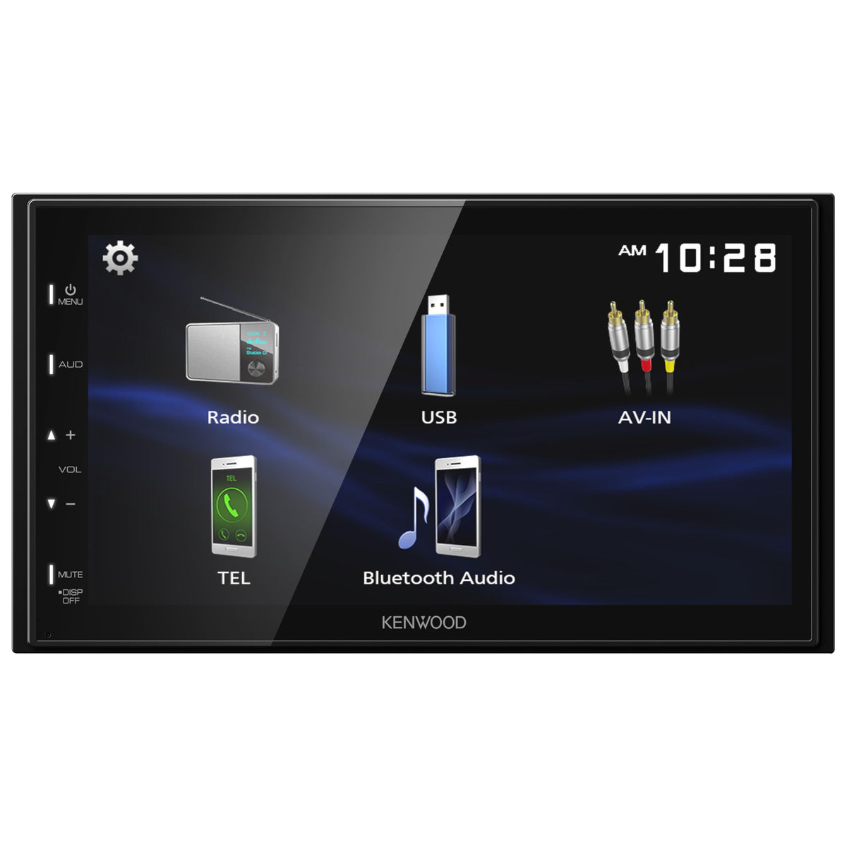 KENWOOD DMX150BT rear camera input enhances parking visibility