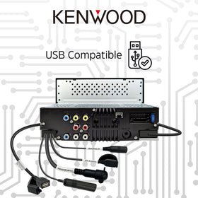 Kenwood DMX4710S 13‑band EQ and time alignment for precise sound tuning.