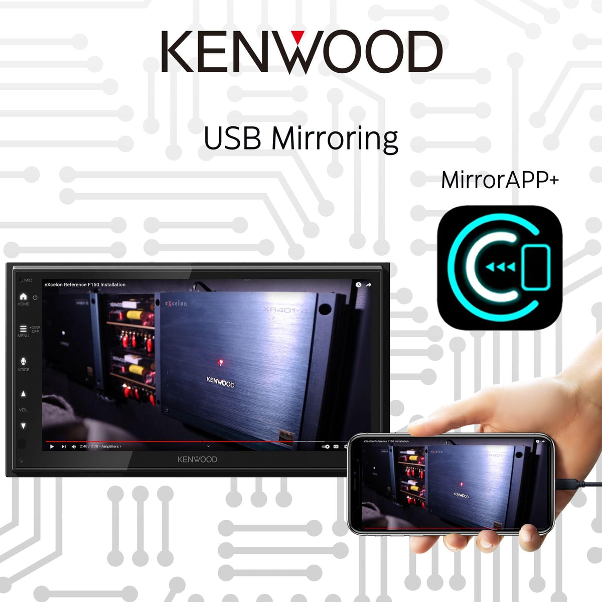 Kenwood DMX4710S Maestro compatibility enables deeper vehicle integration.
