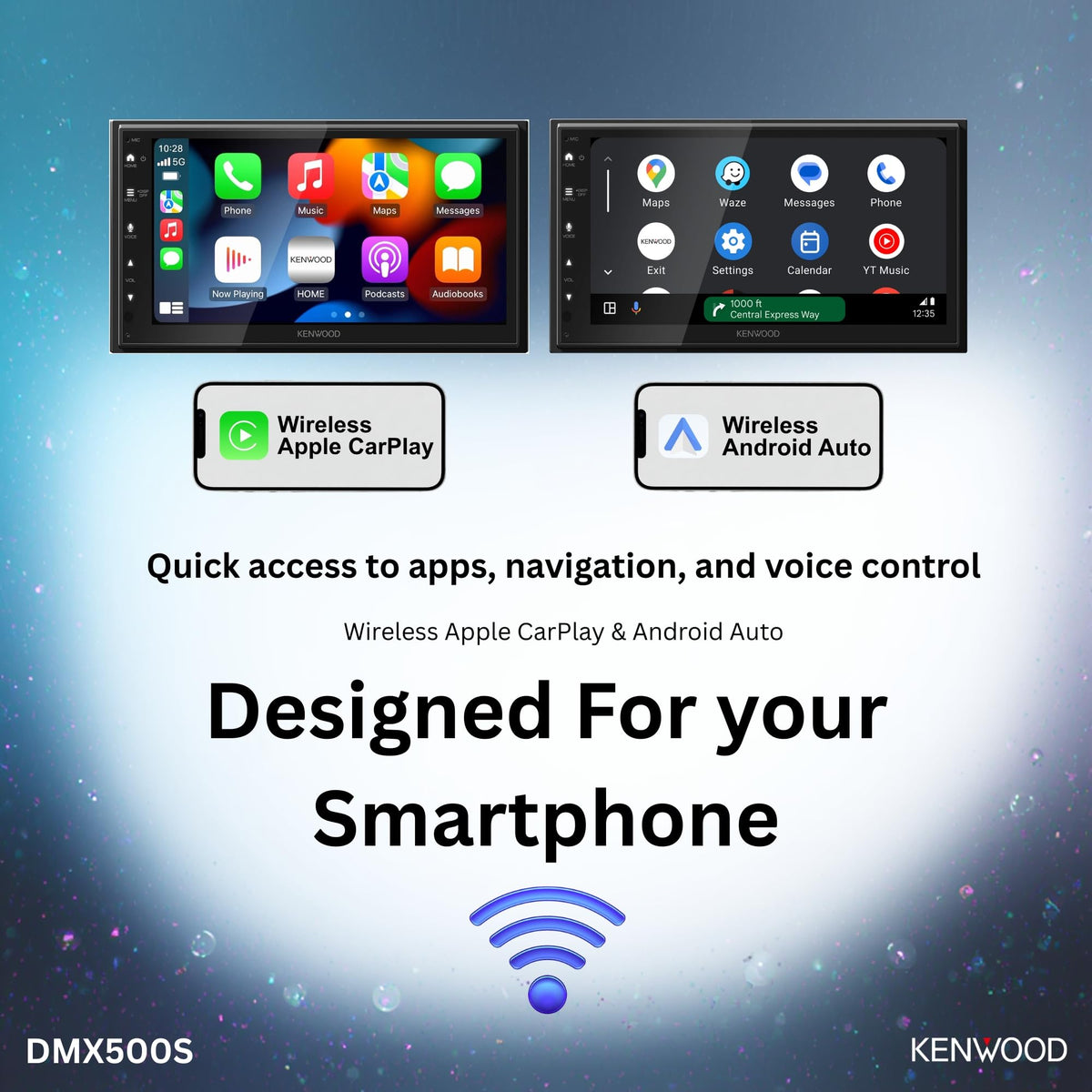 Kenwood DMX500S 13-band EQ offers precise sound tuning for any car setup.