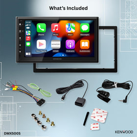 Kenwood DMX500S 50W x 4 amplifier delivers clear, powerful sound.