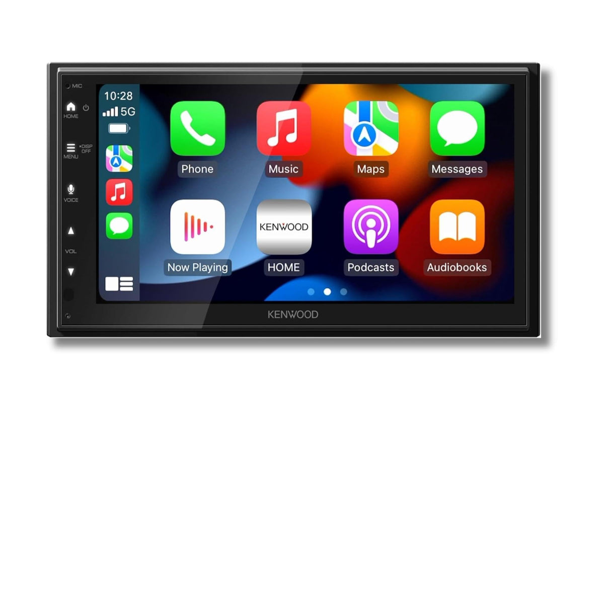 Kenwood DMX500S 6-8 inch display enabling easy map viewing and media control.