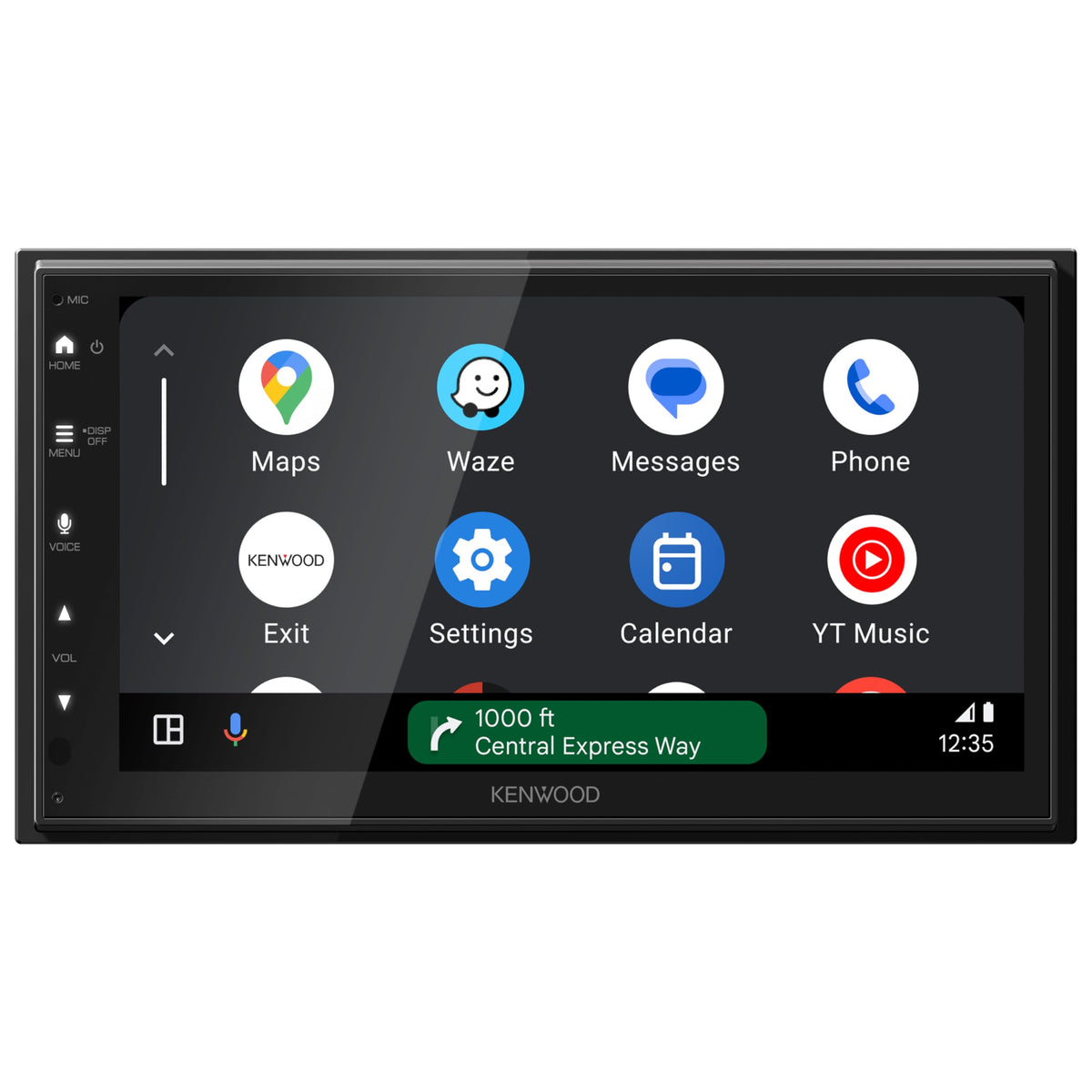 Kenwood DMX500S factory steering wheel control compatibility keeps control at your fingertips.
