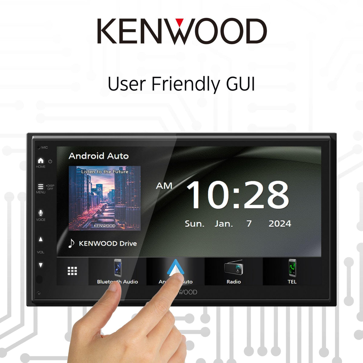 Kenwood DMX5710S 13-band graphic equalizer for sound customization