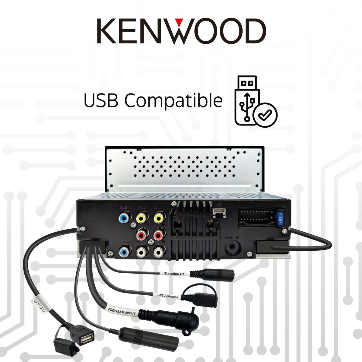 Kenwood DMX5710S Bluetooth connectivity for hands-free calling and streaming