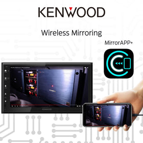 Kenwood DMX5710S wireless mirroring of phone content on car screen