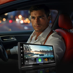 Kenwood DMX709S 13 band EQ and time alignment to tailor car audio.