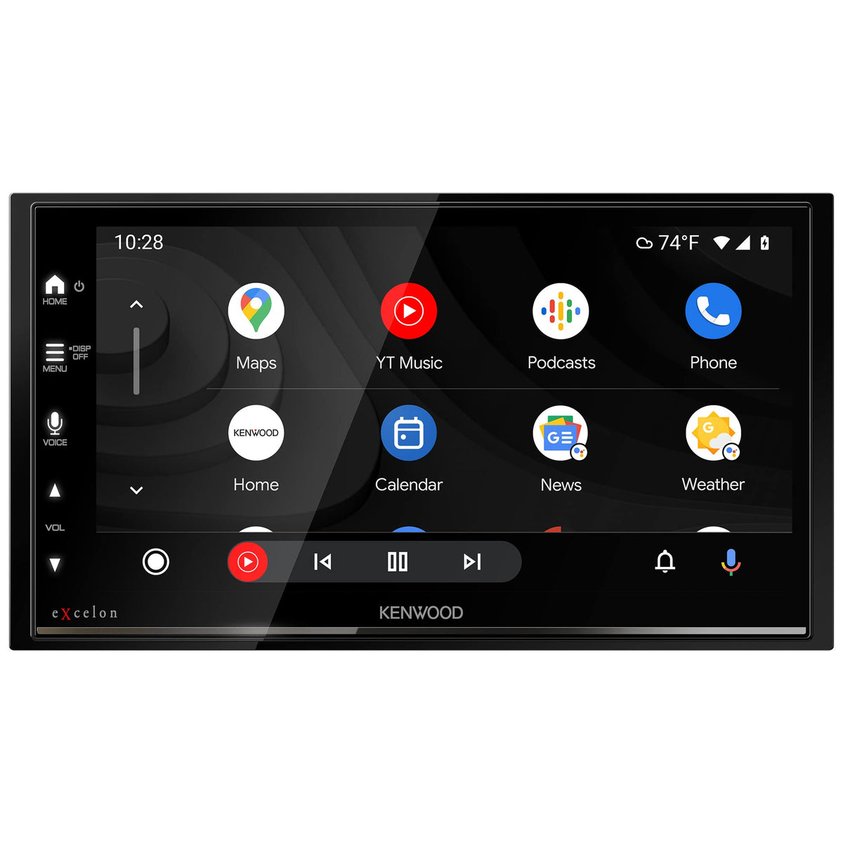 Kenwood DMX709S Apple CarPlay interface for hands free navigation and messaging.