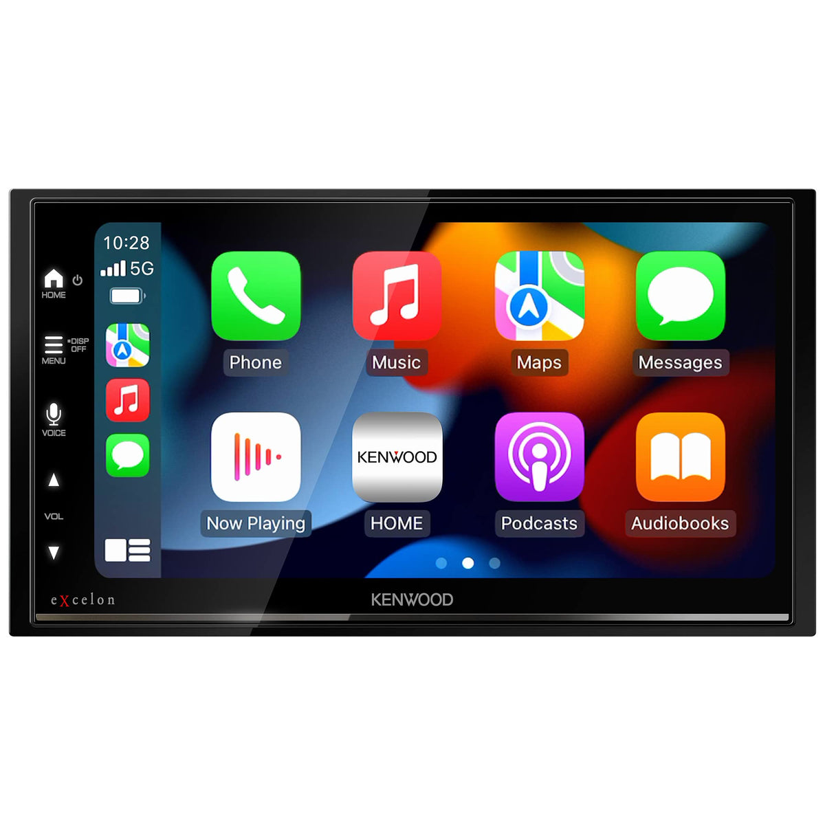 Kenwood DMX709S six point nine five inch capacitive touchscreen for quick, responsive in car control.