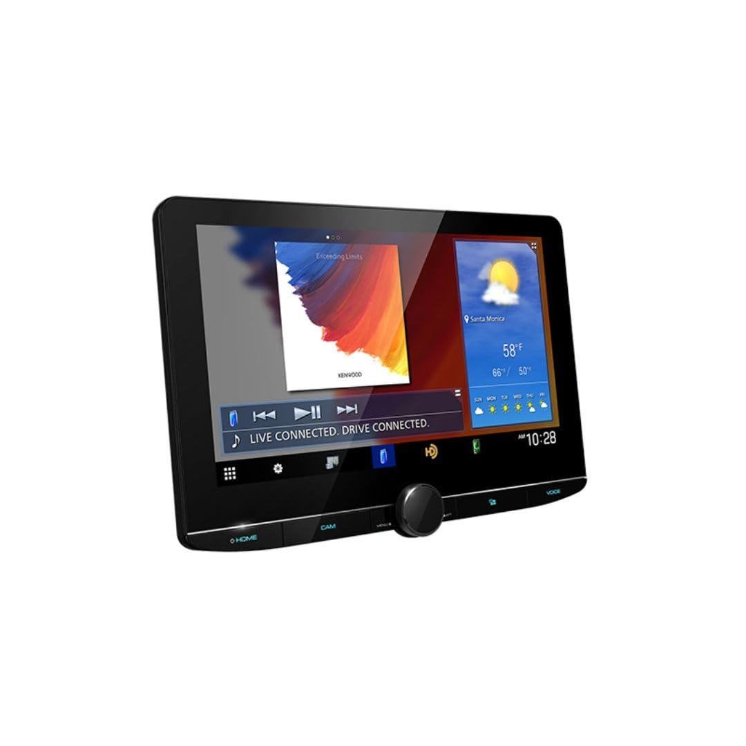 Kenwood DNR1007XR four camera inputs support HD front and rear camera feeds.