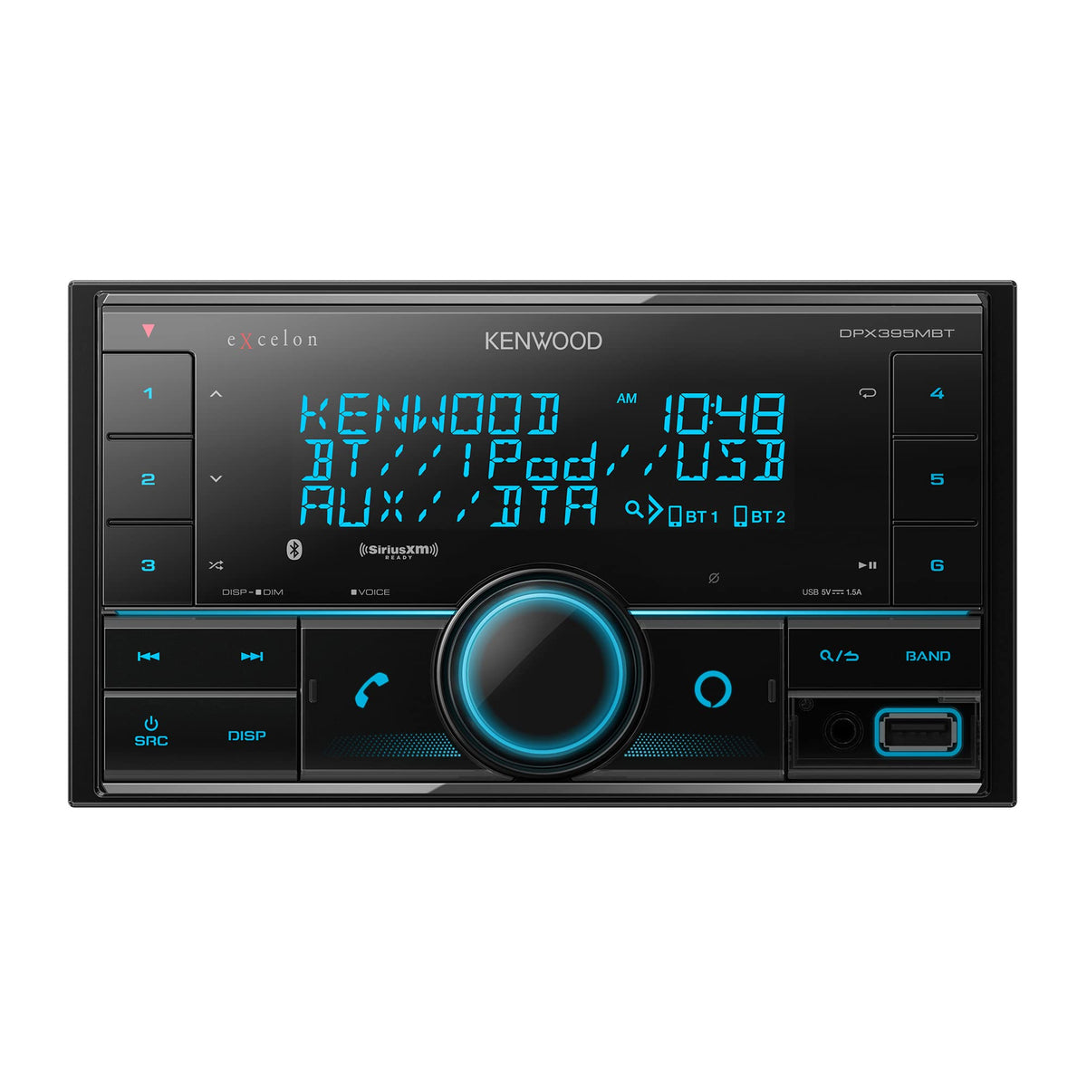 Kenwood DPX395MBT dash display for clear media navigation on the road.