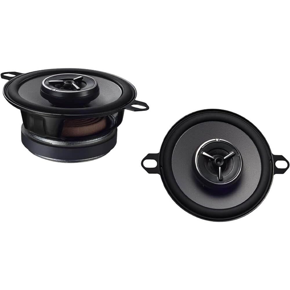 Kenwood eXcelon KFC-X3C close-up of the 3.5 inch mid-range speaker for improved car audio clarity