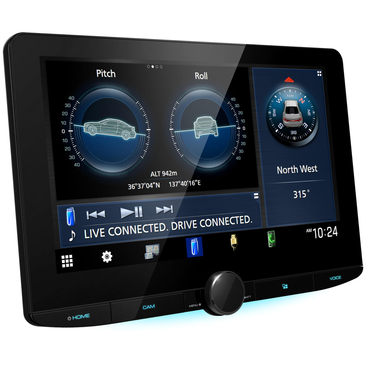 Hi‑Res audio via LDAC on Kenwood Excelon DMX1058XR with crisp playback