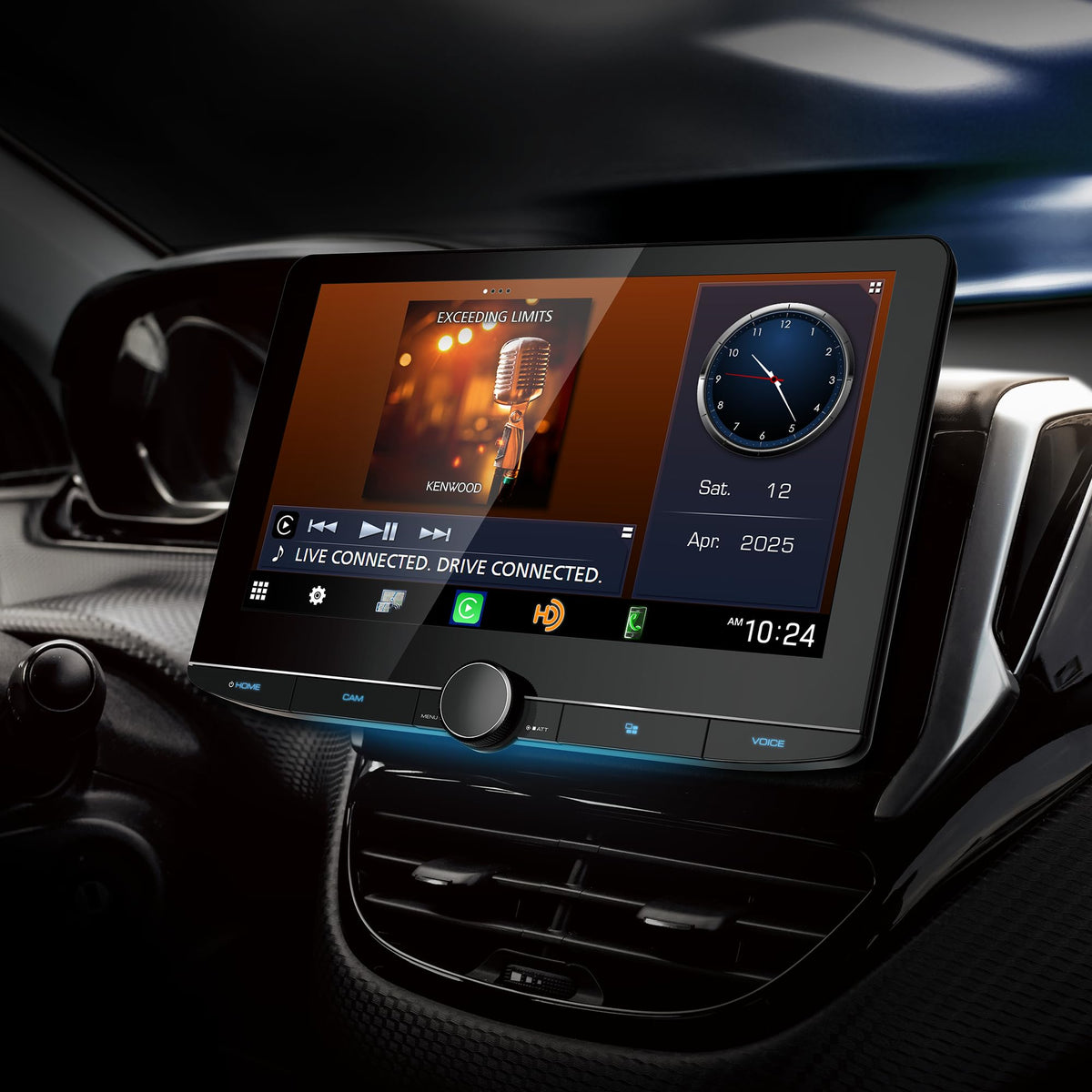 Wireless Apple CarPlay on Kenwood Excelon DMX1058XR for hands‑free navigation