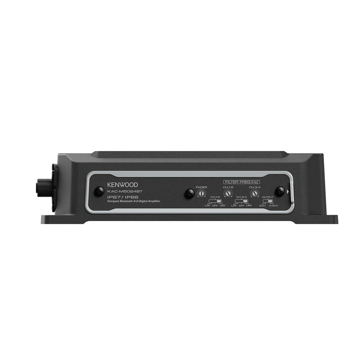Kenwood KAC-M5024BT waterproof and dustproof build for harsh environments.
