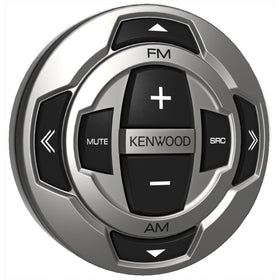 Kenwood KCA-RC35MR remote front view for marine control, easy deck-level access.