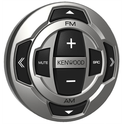 Kenwood KCA-RC35MR remote front view for marine control, easy deck-level access.