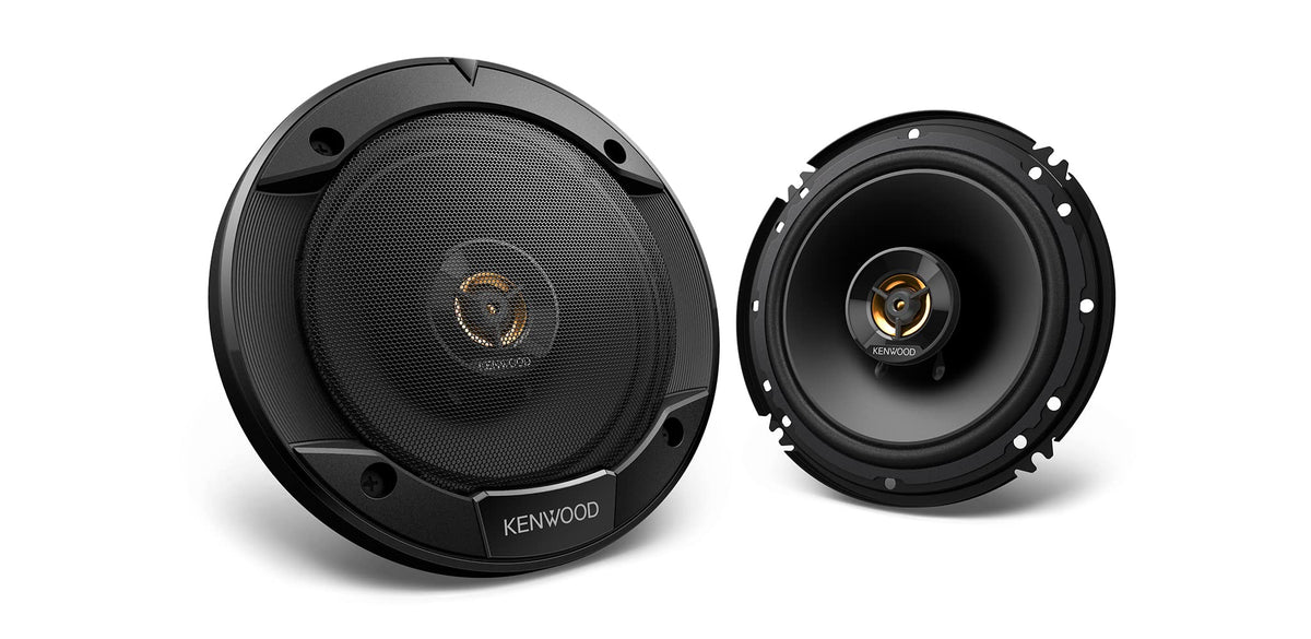 Kenwood front view of speaker showing design and immediate audio upgrade