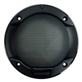 Kenwood speaker next to ruler showing dimensions and shallow mounting depth