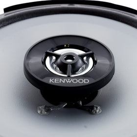 Kenwood KFC-1666S 1-inch PEI tweeter detail for crisp, detailed high frequencies
