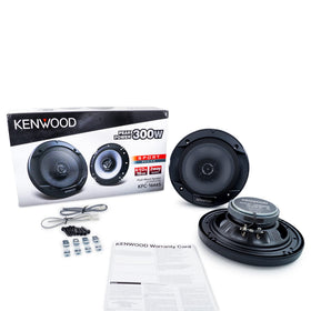 Kenwood KFC-1666S polypropylene woofer closeup delivering tight, controlled bass