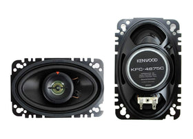 Kenwood KFC-4675C front view speaker showing slim profile and fit for car door panels