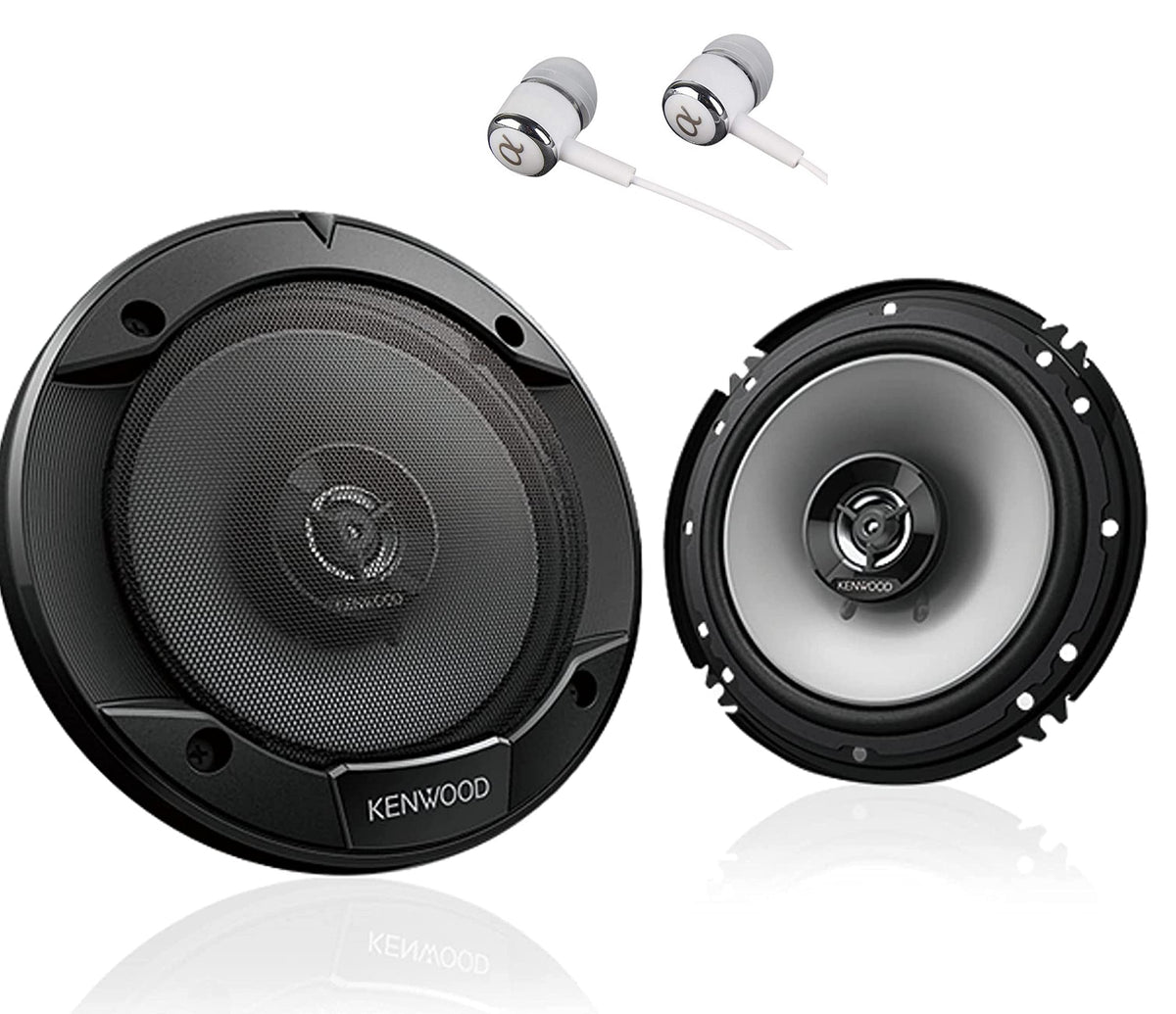 Kenwood KFC 6.5-inch two-way speaker front view for enhanced car audio clarity