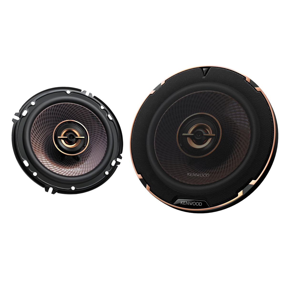 Kenwood KFC-653 woofer cone delivers clearer bass for daily driving.