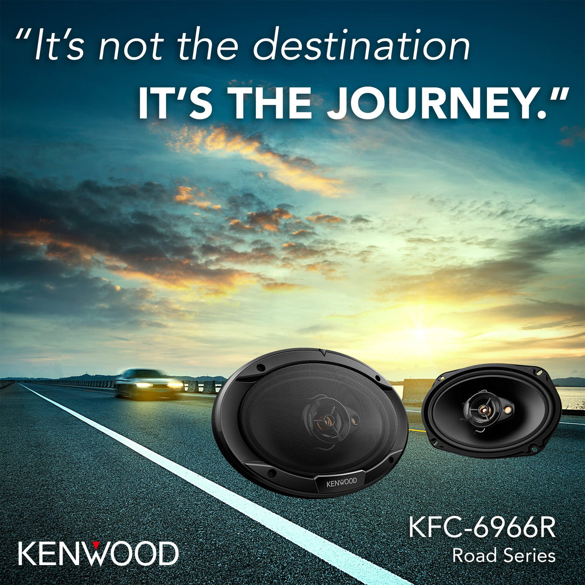 Kenwood KFC-6966R 4-ohm impedance ensures even power delivery.