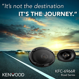 Kenwood KFC-6966R 4-ohm impedance ensures even power delivery.