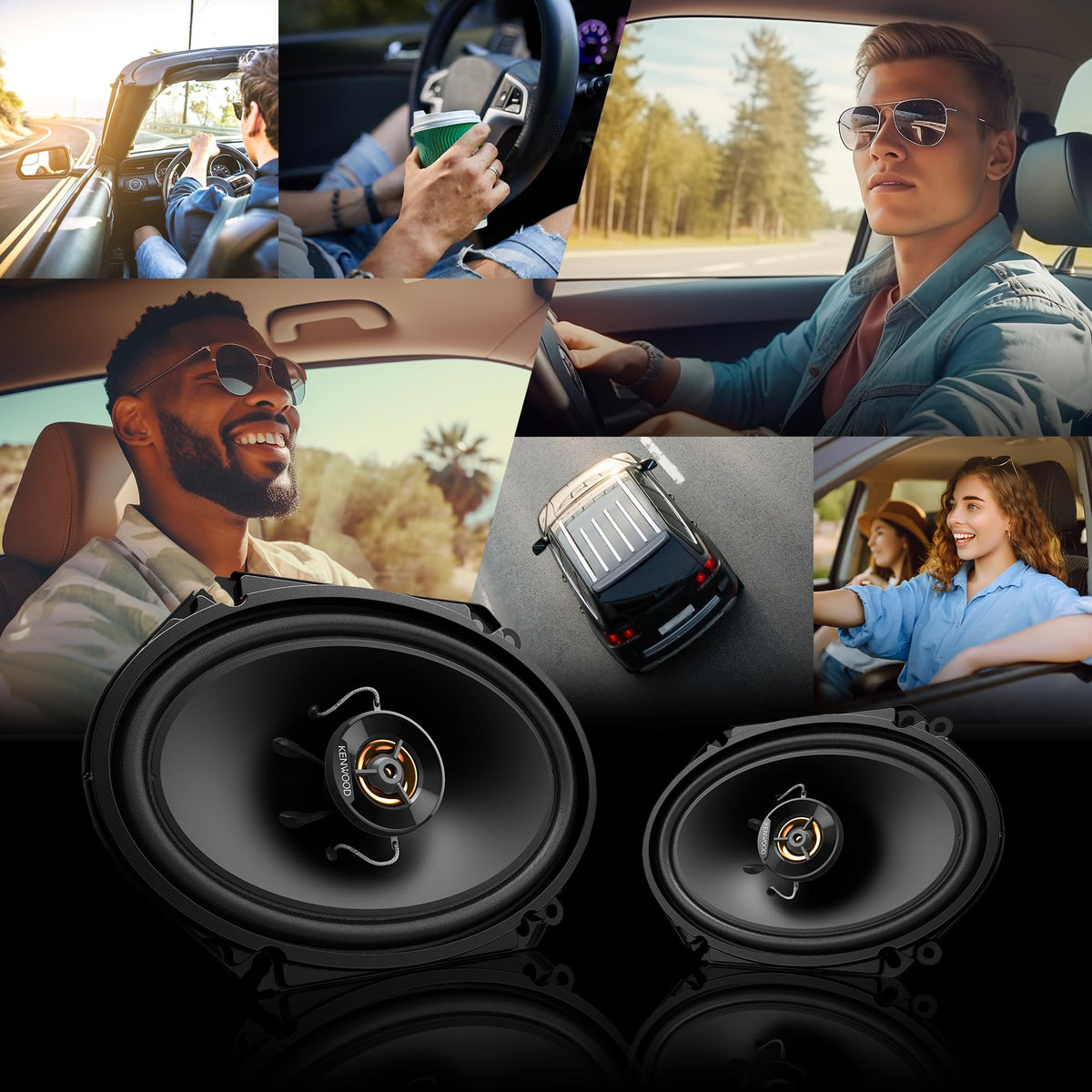 Kenwood KFC-C6866R 250W peak power for dynamic playback