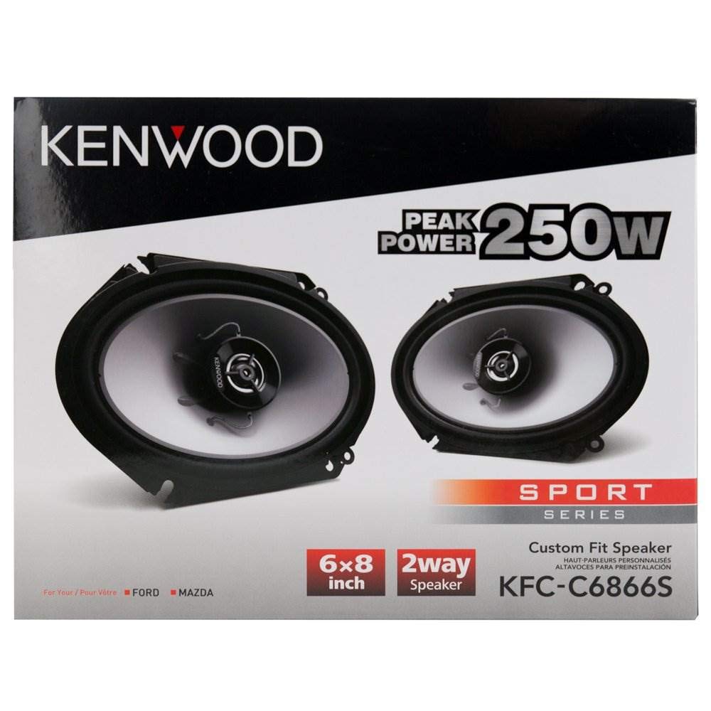 Kenwood KFC-C6866S playing in car interior showcasing clearer audio experience